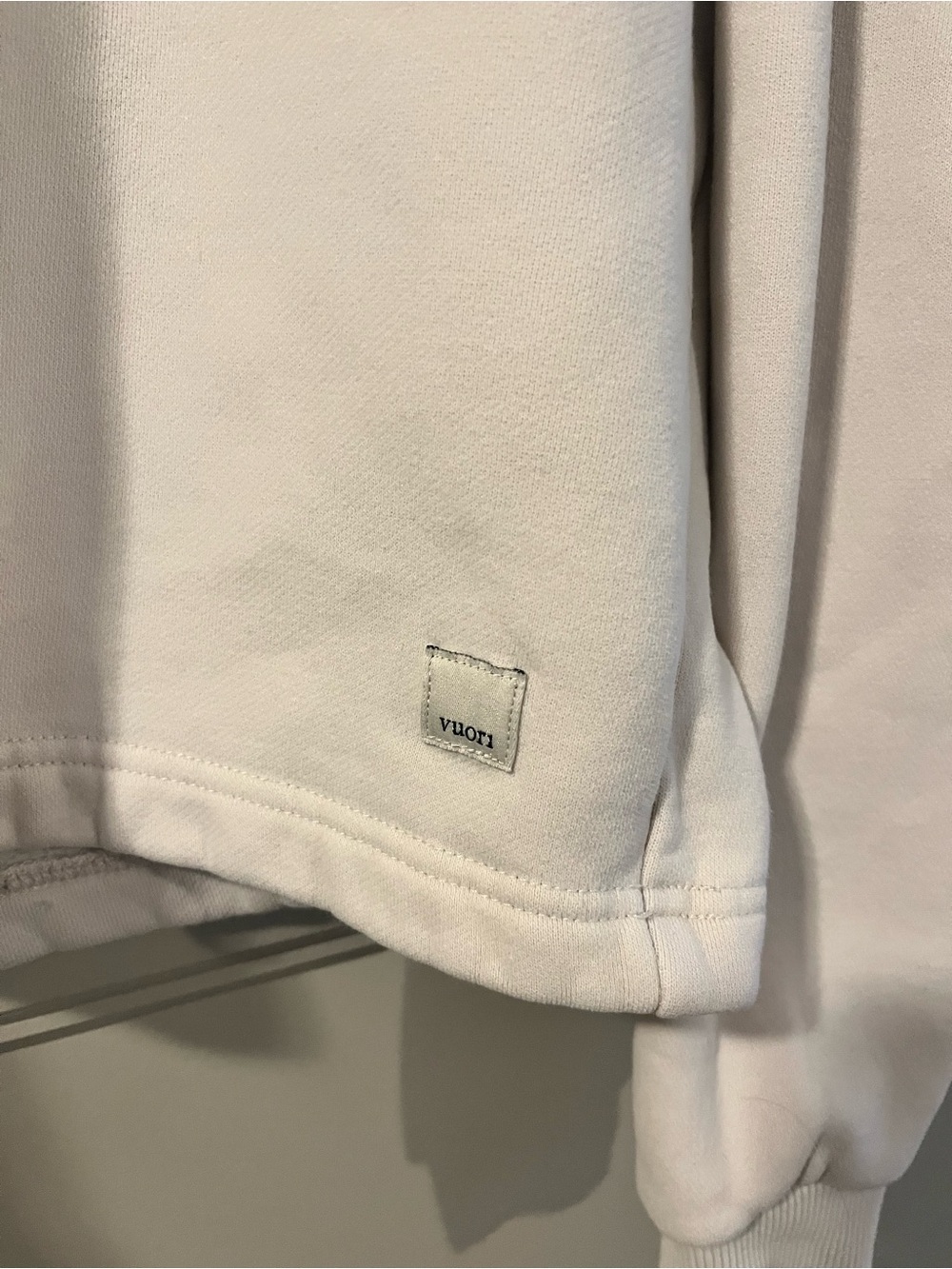Vuori Women's Crewneck Sweater in Soft Beige - Picture 5 of 7